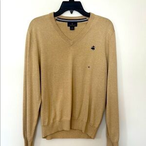 Men's Brooks Brothers Tan V-Neck Sweater
